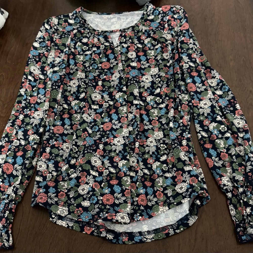 Floral Long Sleeve Women's Top